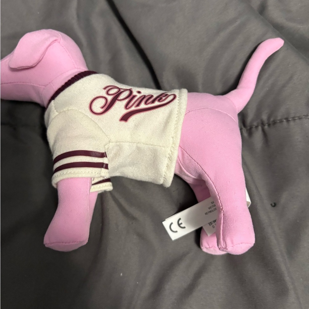 PINK Victoria's Secret Dog Plush - Pink and Cream